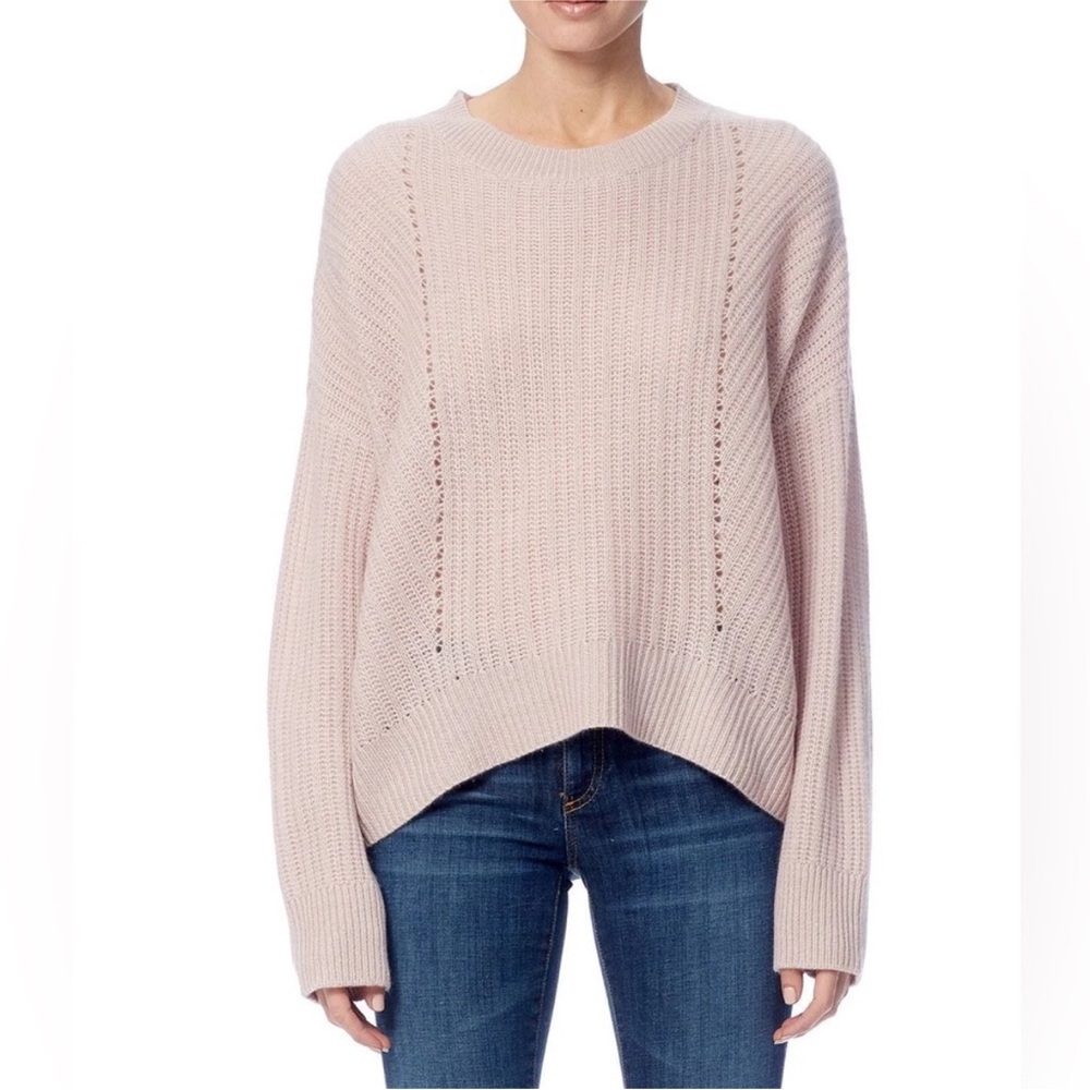 360 Cashmere Pink Crew Neck Sweater